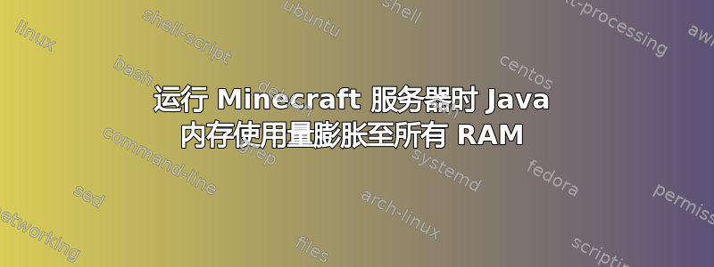 运行 Minecraft 服务器时 Java 内存使用量膨胀至所有 RAM