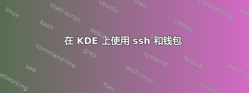 在 KDE 上使用 ssh 和钱包