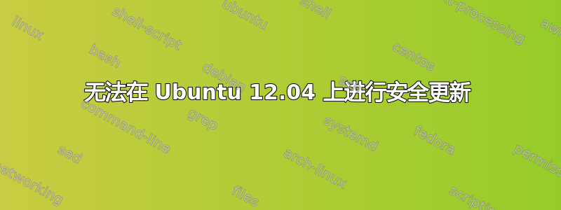 无法在 Ubuntu 12.04 上进行安全更新