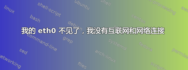 我的 eth0 不见了，我没有互联网和网络连接