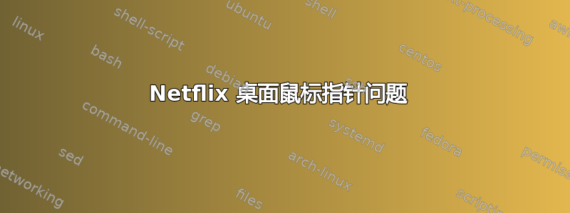 Netflix 桌面鼠标指针问题 