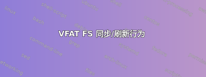 VFAT FS 同步/刷新行为