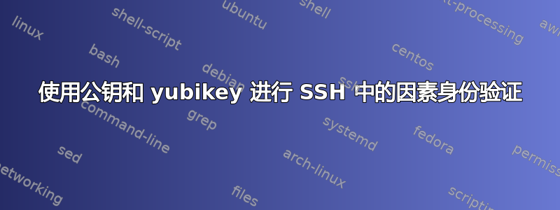 2 使用公钥和 yubikey 进行 SSH 中的因素身份验证