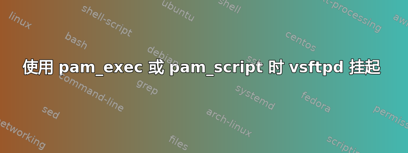 使用 pam_exec 或 pam_script 时 vsftpd 挂起