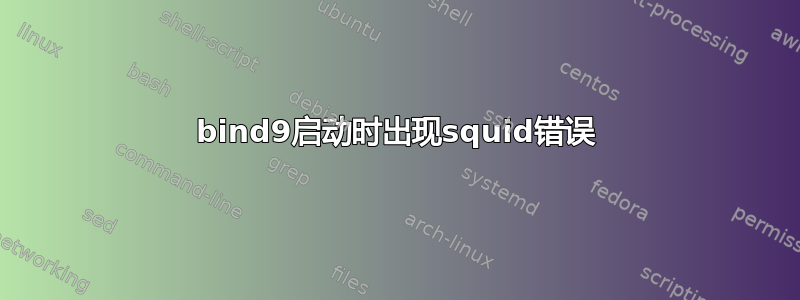 bind9启动时出现squid错误