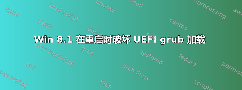 Win 8.1 在重启时破坏 UEFI grub 加载