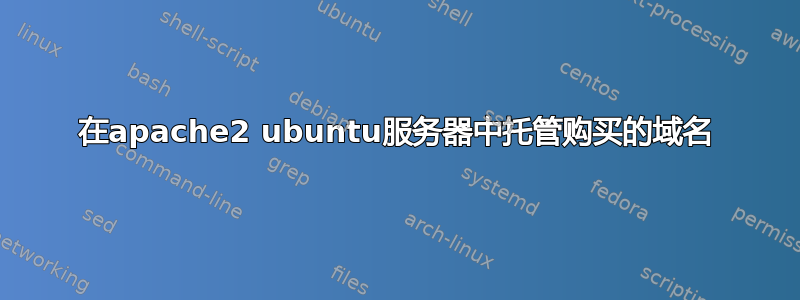 在apache2 ubuntu服务器中托管购买的域名