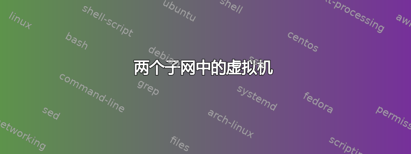 两个子网中的虚拟机