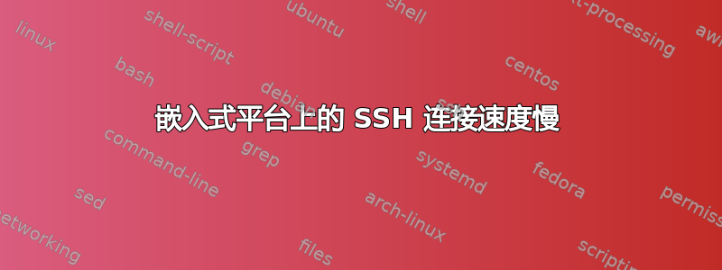 嵌入式平台上的 SSH 连接速度慢