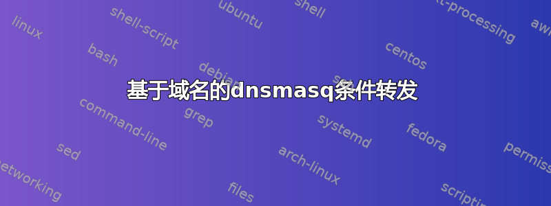 基于域名的dnsmasq条件转发