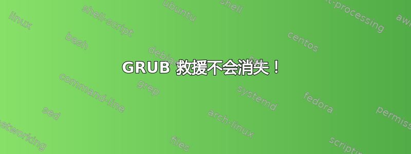 GRUB 救援不会消失！