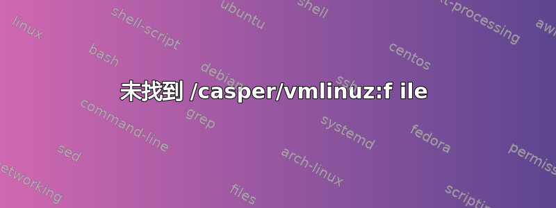 未找到 /casper/vmlinuz:f ile