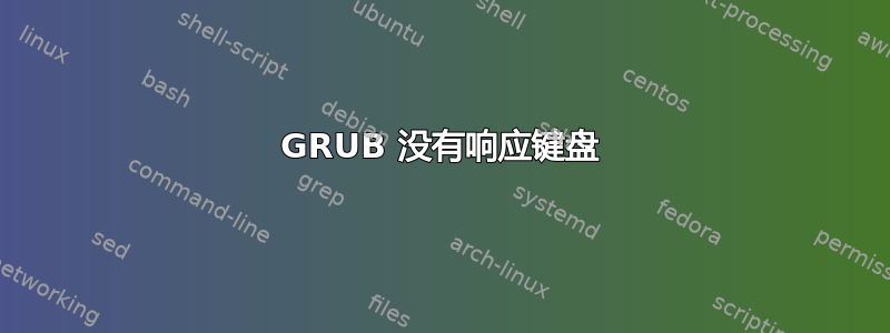 GRUB 没有响应键盘