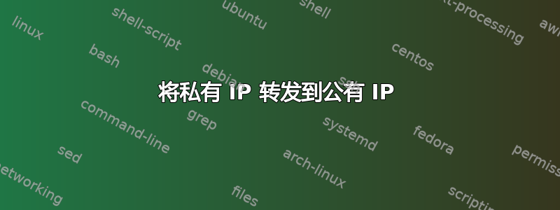 将私有 IP 转发到公有 IP