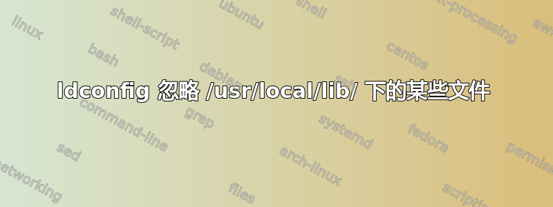 ldconfig 忽略 /usr/local/lib/ 下的某些文件