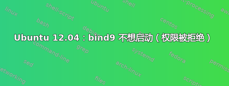 Ubuntu 12.04：bind9 不想启动（权限被拒绝）