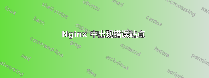 Nginx 中出现错误站点