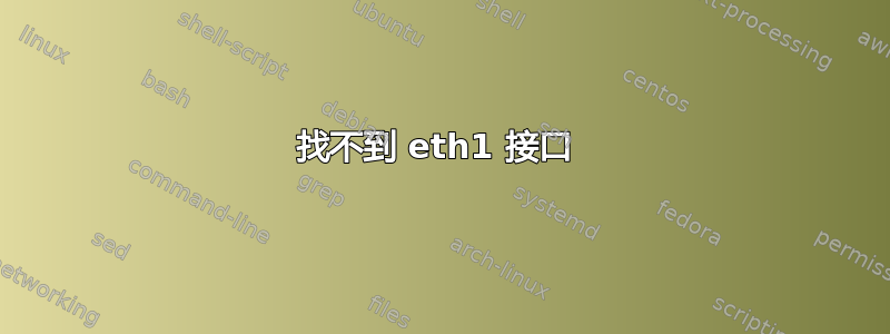 找不到 eth1 接口 