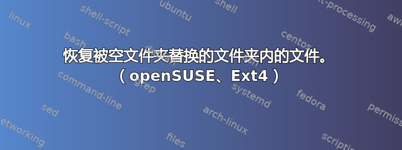 恢复被空文件夹替换的文件夹内的文件。 （openSUSE、Ext4）