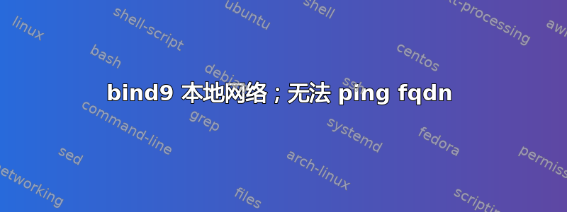 bind9 本地网络；无法 ping fqdn