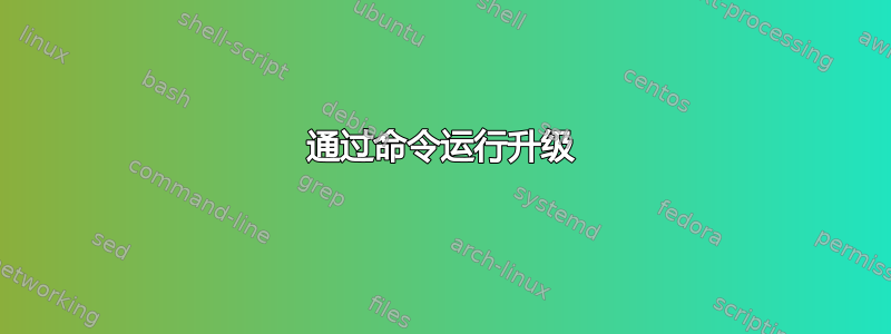 通过命令运行升级