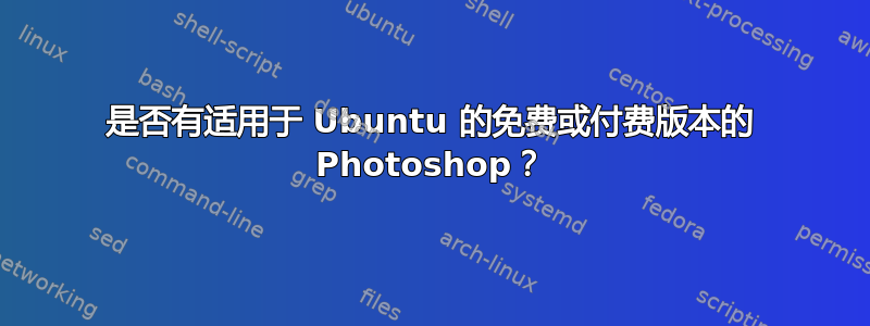 是否有适用于 Ubuntu 的免费或付费版本的 Photoshop？