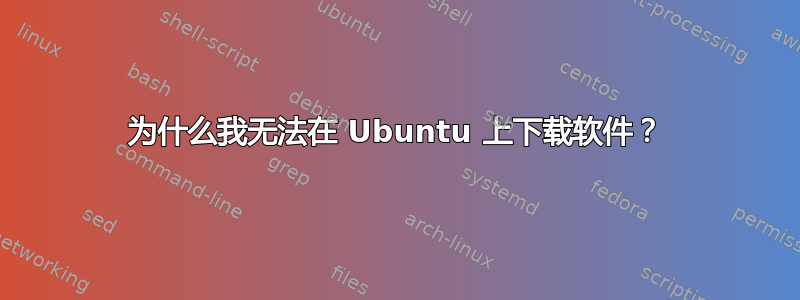 为什么我无法在 Ubuntu 上下载软件？