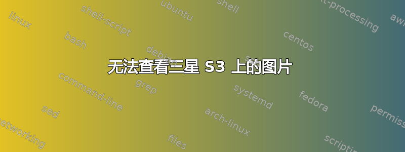 无法查看三星 S3 上的图片