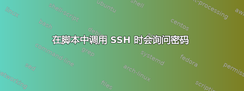 在脚本中调用 SSH 时会询问密码