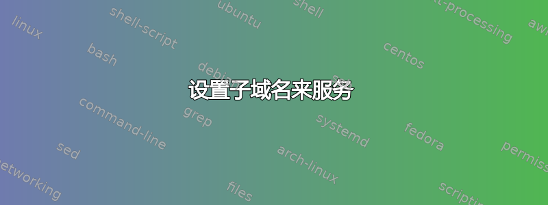 设置子域名来服务