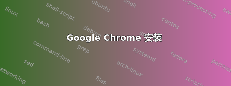 Google Chrome 安装