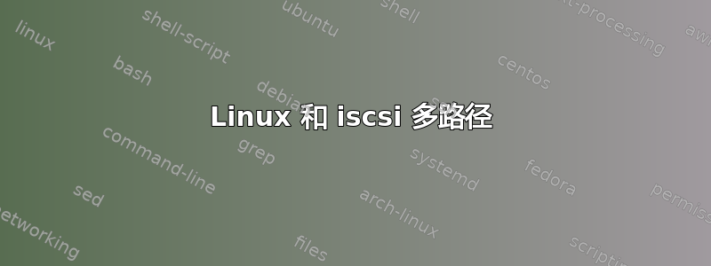 Linux 和 iscsi 多路径