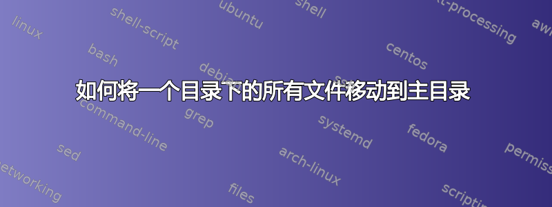 如何将一个目录下的所有文件移动到主目录