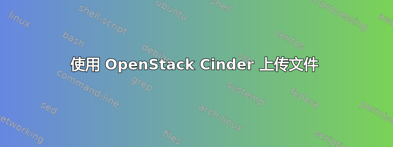 使用 OpenStack Cinder 上传文件