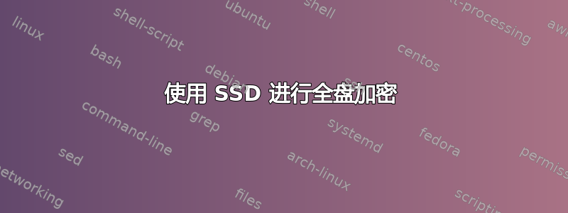 使用 SSD 进行全盘加密