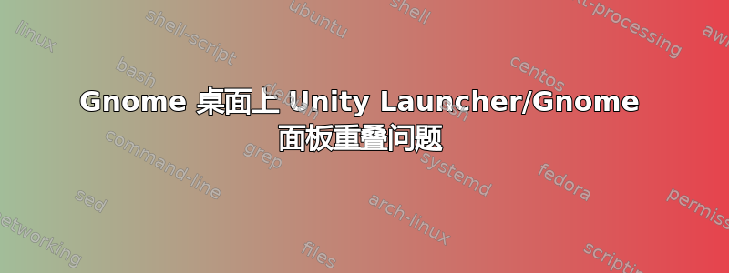 Gnome 桌面上 Unity Launcher/Gnome 面板重叠问题