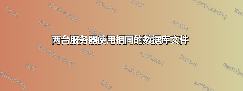 两台服务器使用相同的数据库文件