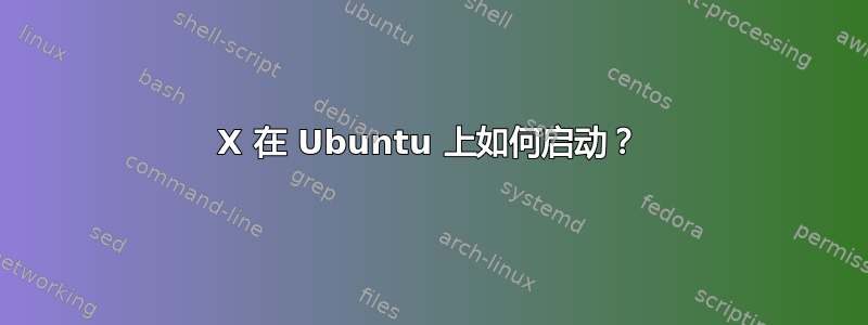 X 在 Ubuntu 上如何启动？