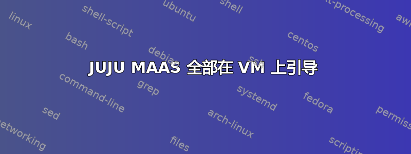 JUJU MAAS 全部在 VM 上引导