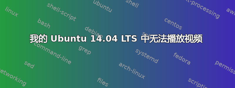 我的 Ubuntu 14.04 LTS 中无法播放视频