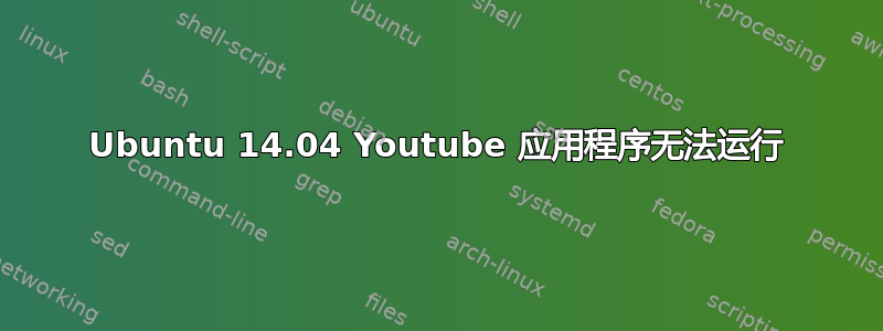 Ubuntu 14.04 Youtube 应用程序无法运行