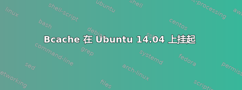 Bcache 在 Ubuntu 14.04 上挂起
