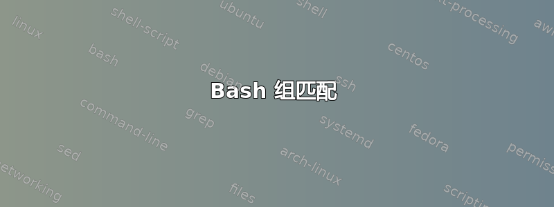 Bash 组匹配