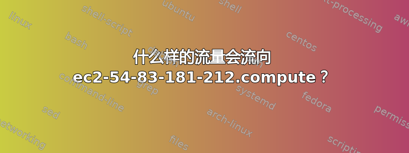 什么样的流量会流向 ec2-54-83-181-212.compute？