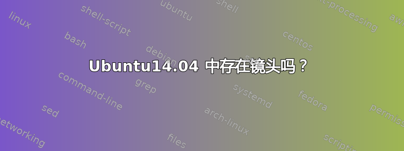 Ubuntu14.04 中存在镜头吗？