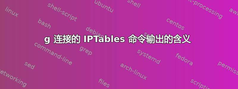 3g 连接的 IPTables 命令输出的含义