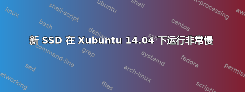 新 SSD 在 Xubuntu 14.04 下运行非常慢