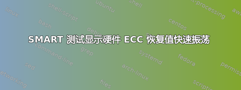 SMART 测试显示硬件 ECC 恢复值快速振荡