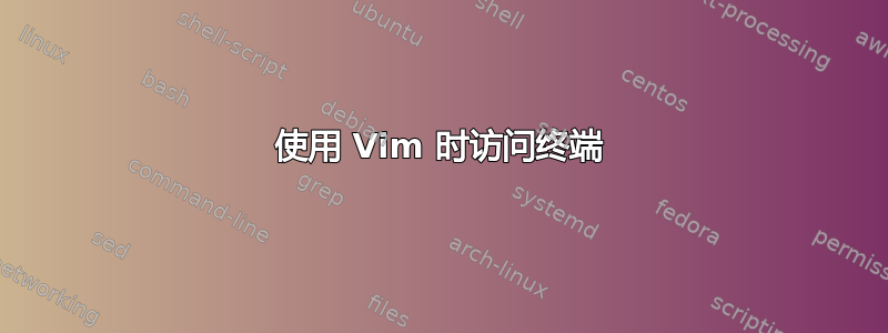 使用 Vim 时访问终端