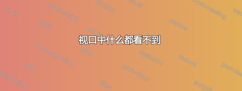 视口中什么都看不到